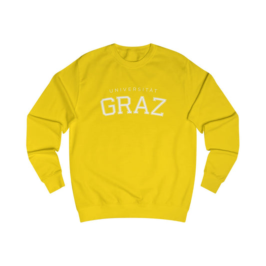 Uni Graz College Logo Sweater Gelb