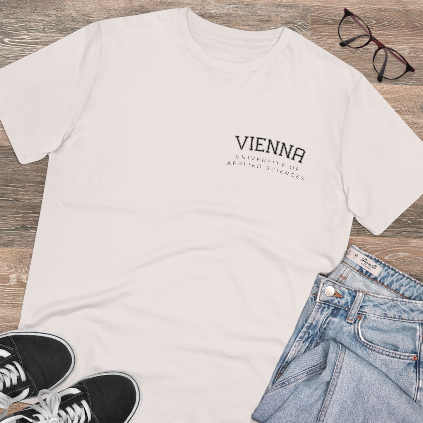 FH Wien T-Shirt Vintage Weiß