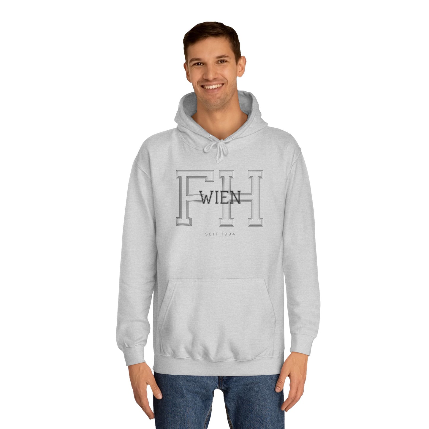 FH Wien College Hoodie Grau