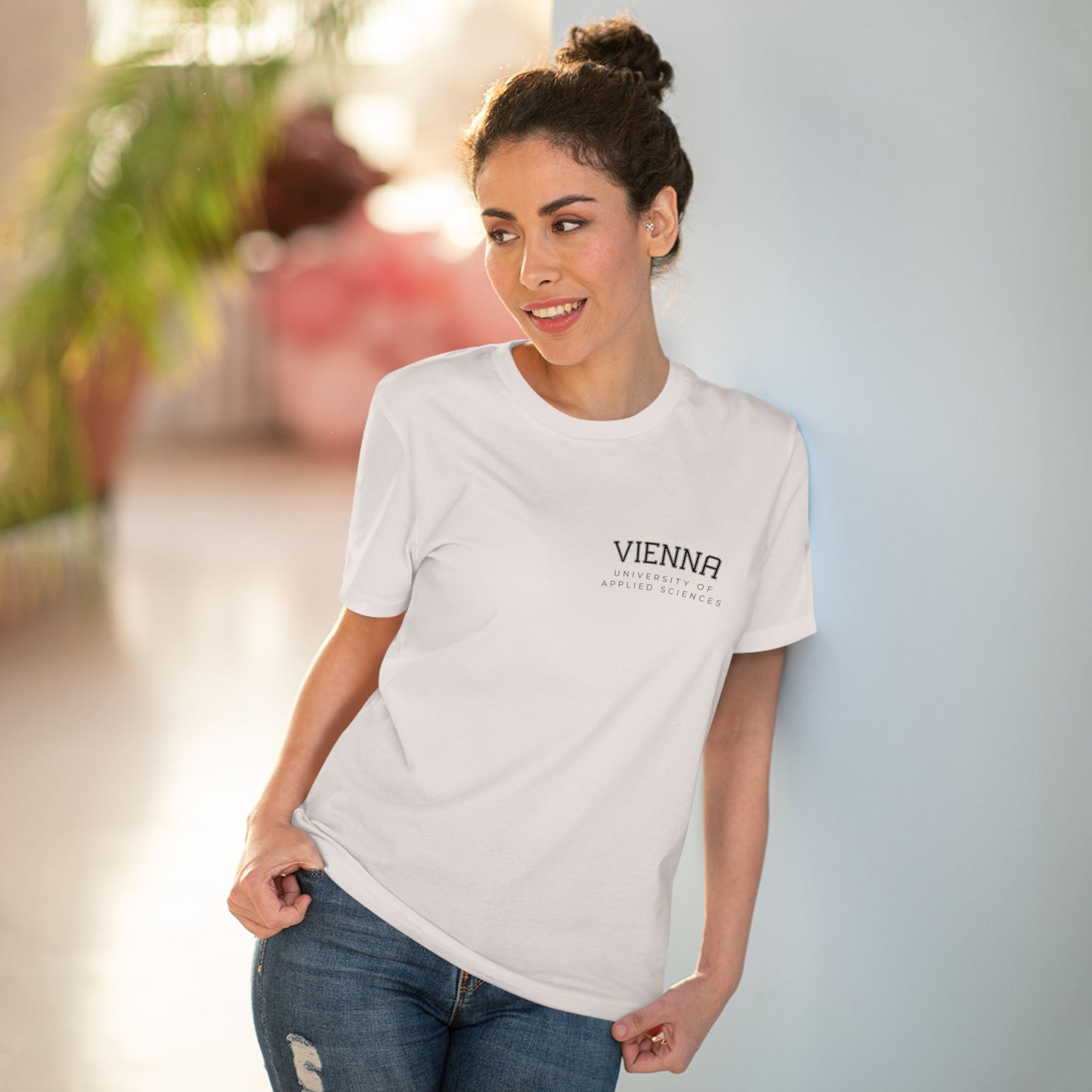 FH Wien T-Shirt Vintage Weiß