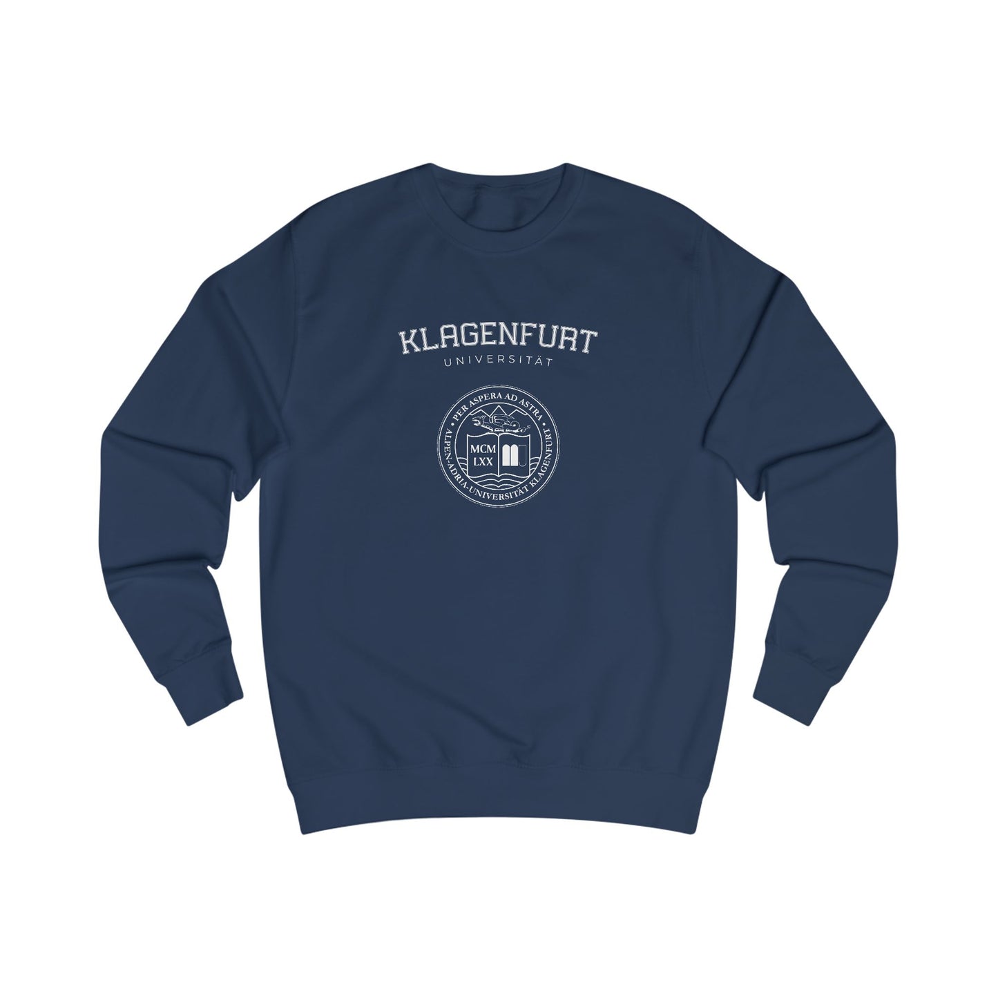 Uni Klagenfurt College Logo Sweatshirt Blau
