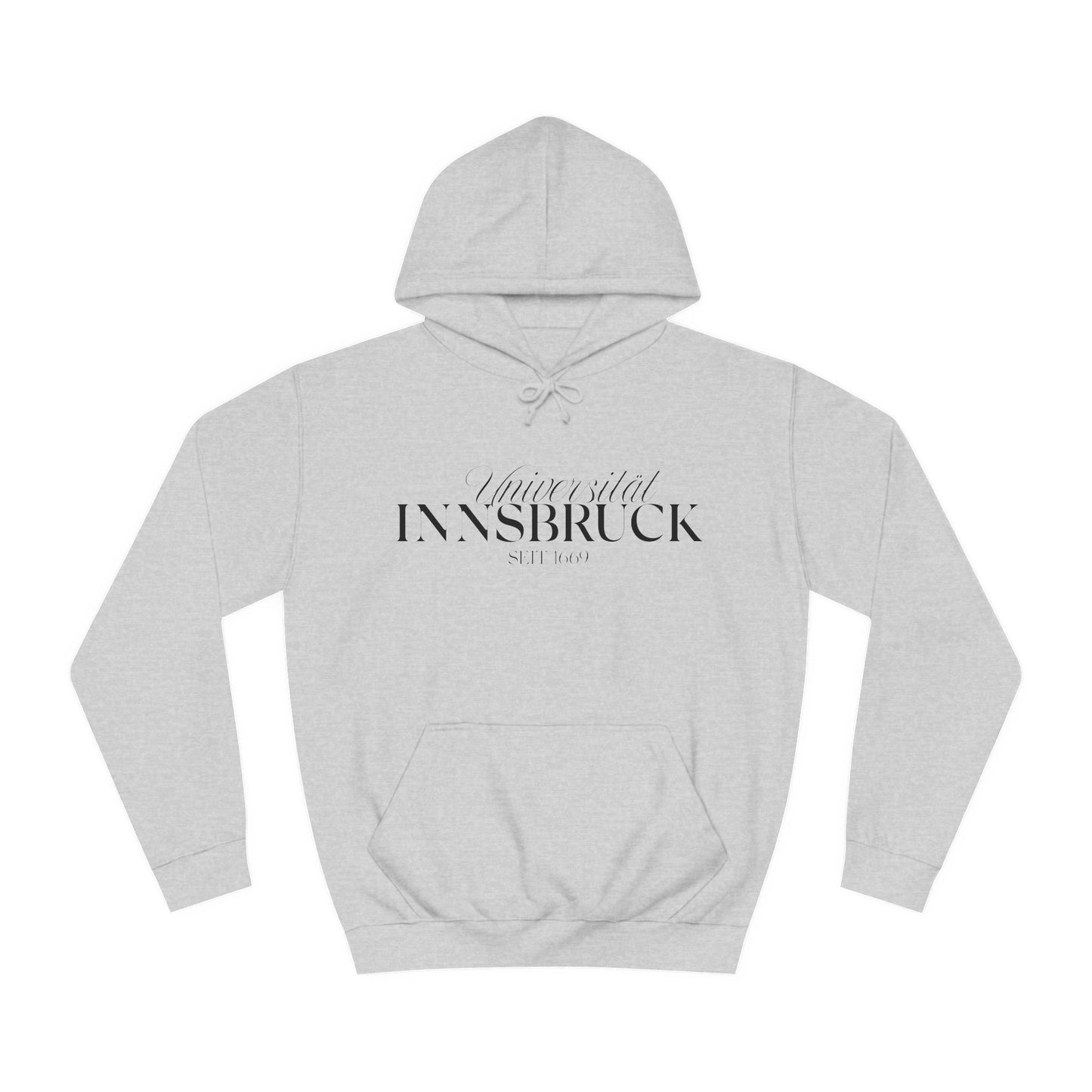 Uni Innsbruck Logo Hoodie Grau