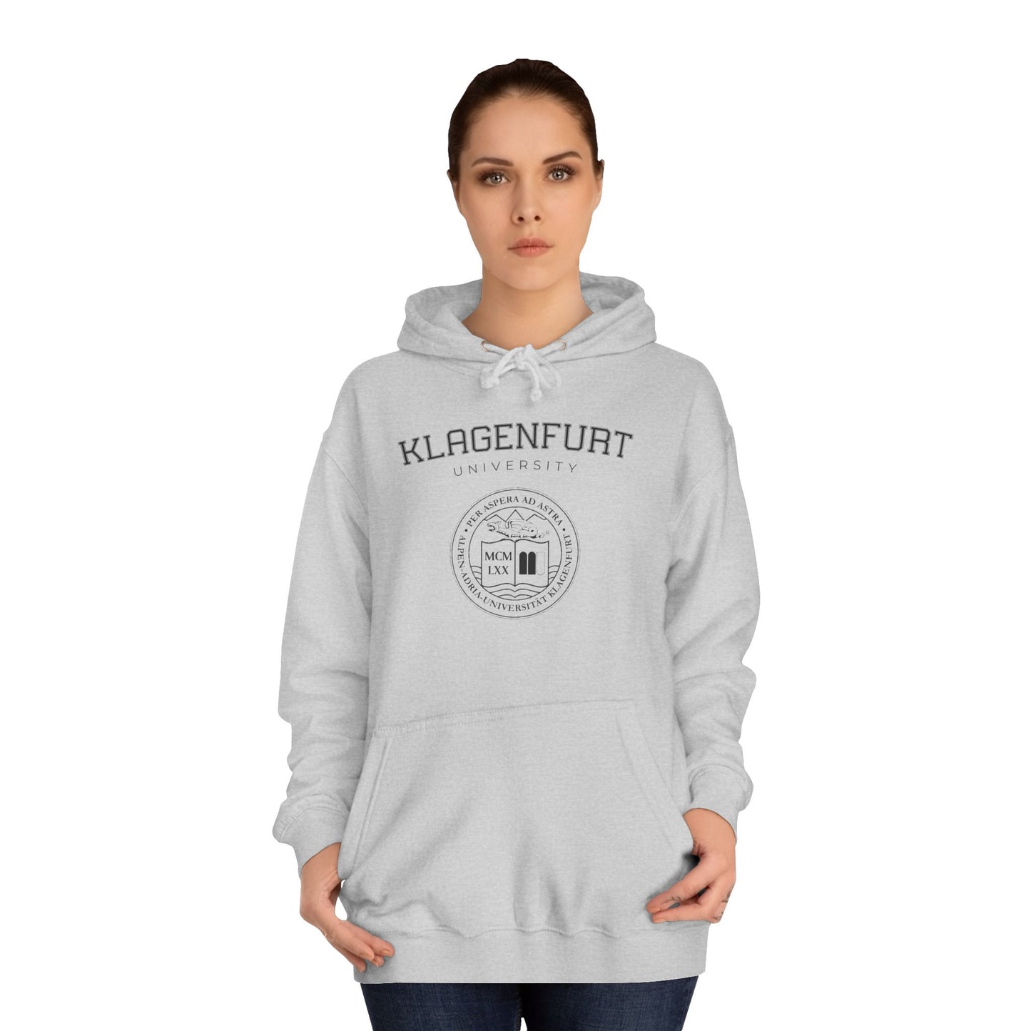 Uni Klagenfurt College Hoodie Grau
