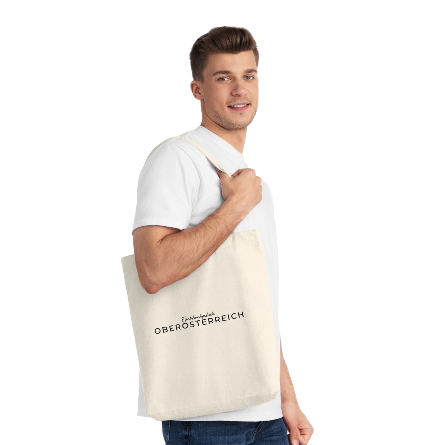 FH Oberösterreich Logo Stofftasche