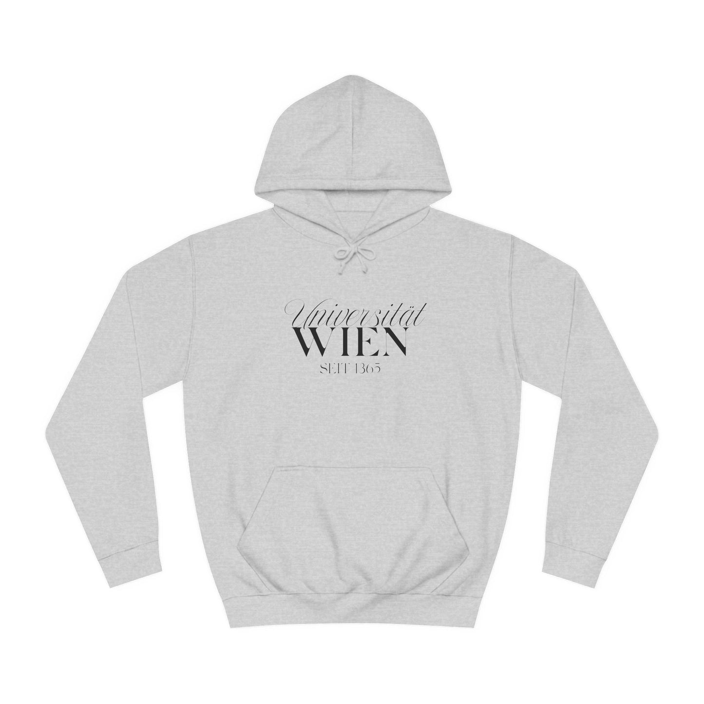 Uni Wien Logo Hoodie Grau