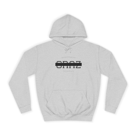 Uni Graz Logo Hoodie Grau